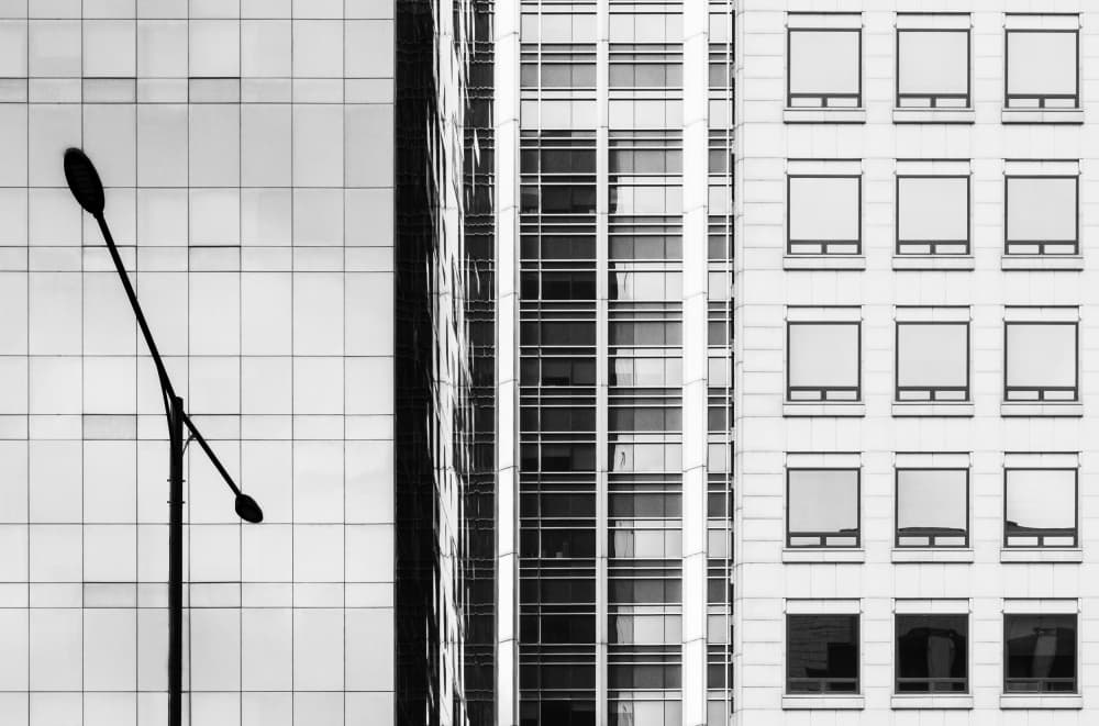 Modern City Geometry by Swen MUN — canvas wall art