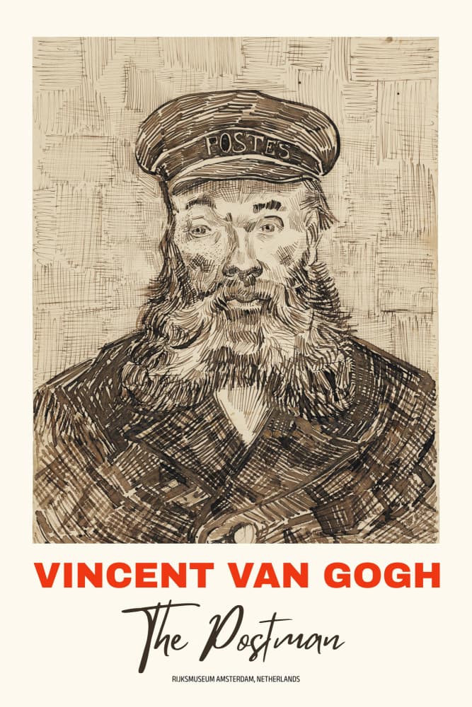 Bearded Postman Drawing by Wild Violets — canvas wall art