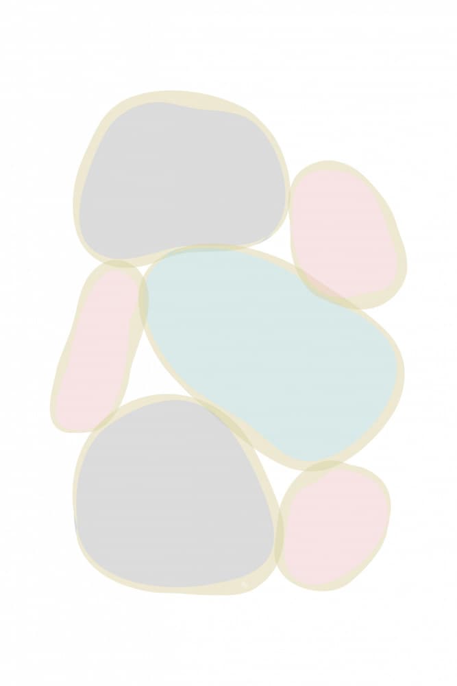 Soft Organic Shapes by Martina — canvas wall art