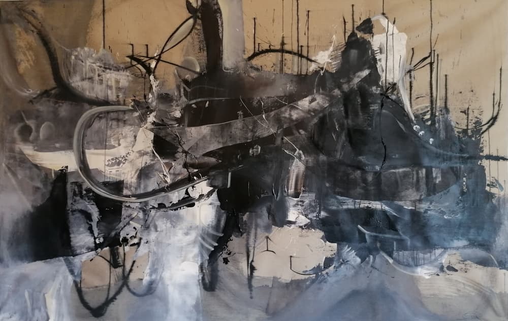Dynamic Abstract Strokes by Stefano Mazzolini — canvas wall art