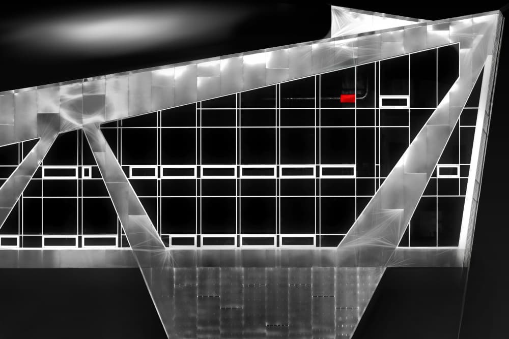 Sleek Modern Architecture by Hans-Wolfgang Hawerkamp — canvas wall art