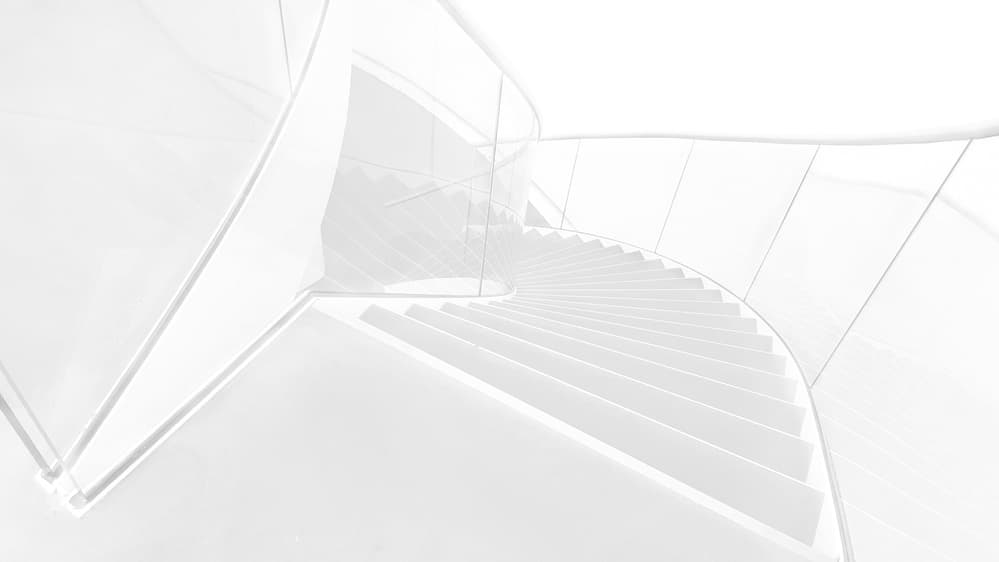 Elegant White Spiral by Huib Limberg — canvas wall art