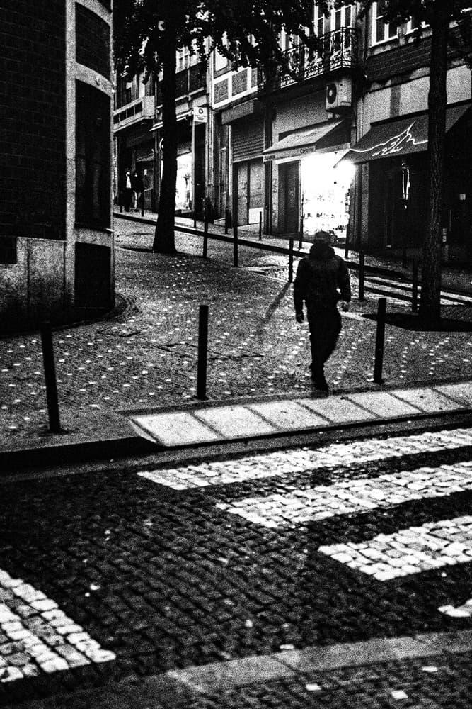 Night City Walker by Paulo Abrantes — canvas wall art