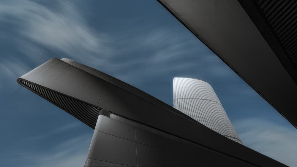 Modern Architectural Curves by Molly Fu APA — canvas wall art