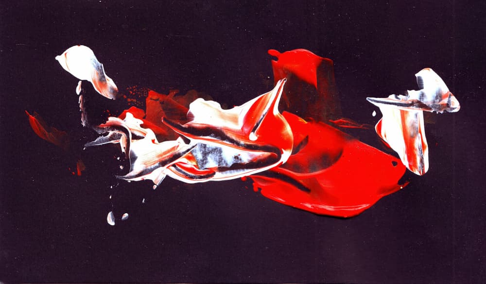 Vibrant Abstract Paint Strokes In Colors On a Dark Background 19 by Rafal Kulik — canvas wall art
