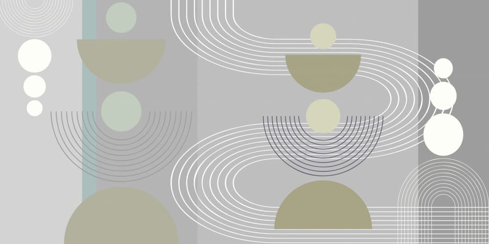 Serene Curved Shapes by Sue Skellern — canvas wall art