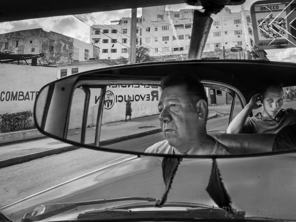 Havana Car Driver by Andy Bauer — canvas wall art