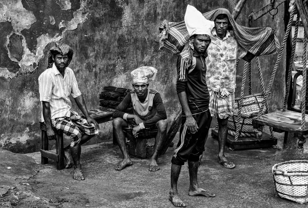 Street Life Laborers by Joxe Inazio Kuesta Garmendia — canvas wall art