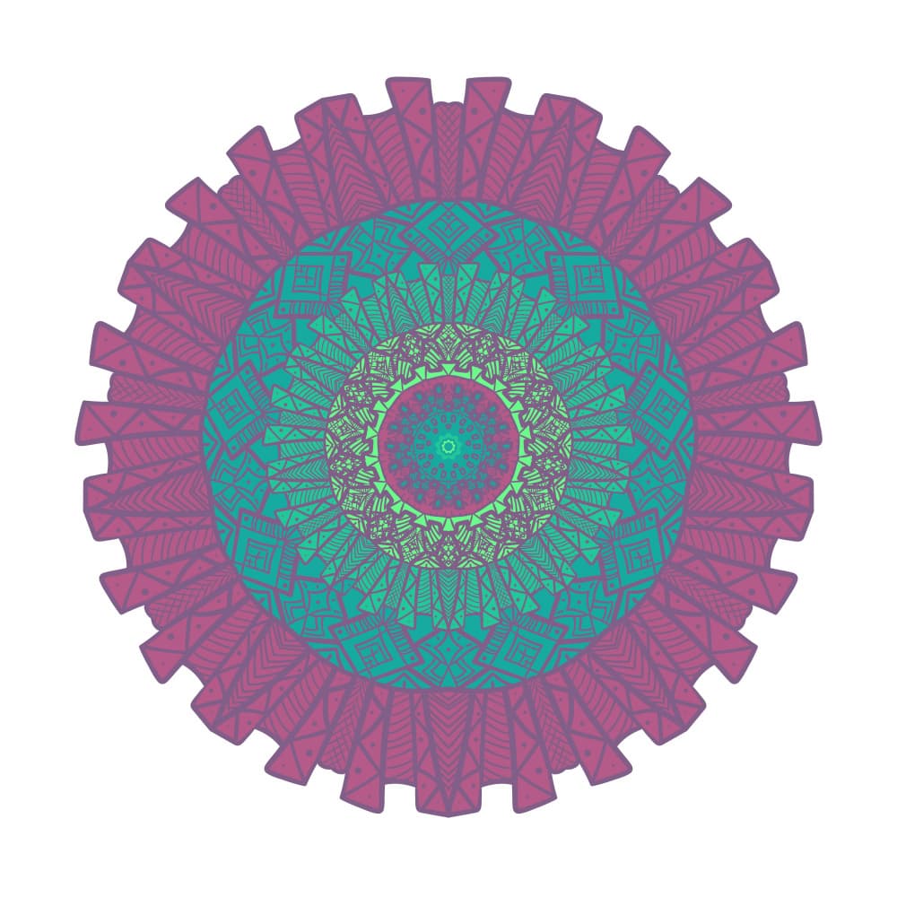 Vibrant Geometric Mandala by Marika Barsrsind β canvas wall art