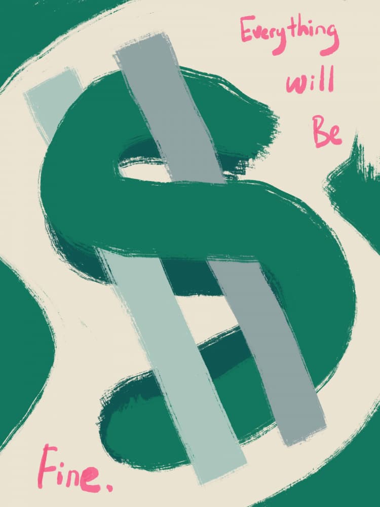 Everything Will Be Fine by Little Dean — canvas wall art