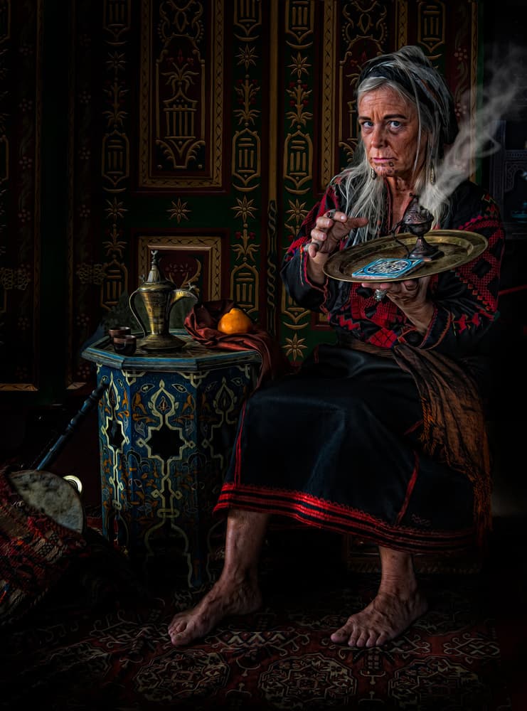 Mysterious Incense Ritual by Derek Galon MA FRPS FOPS — canvas wall art