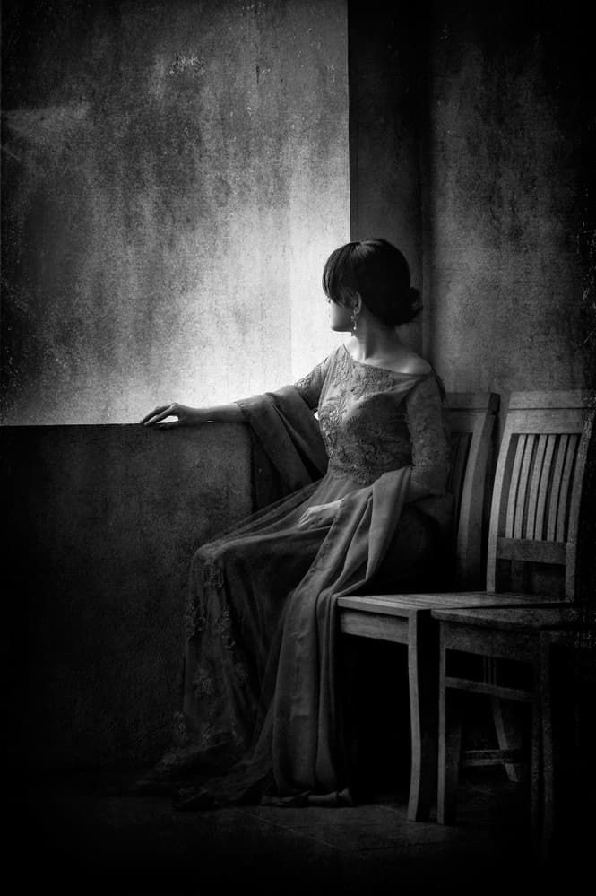 Pensive Woman By Window by Arief Siswandhono — canvas wall art
