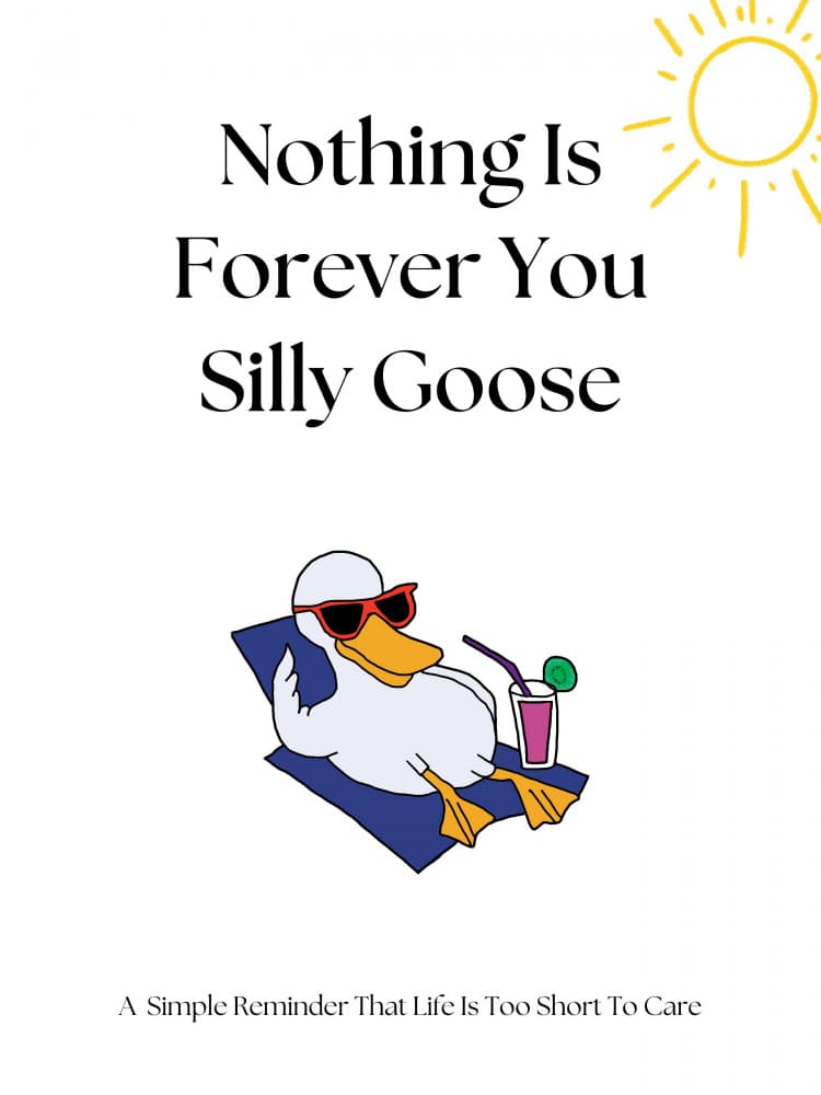 Silly Goose Relaxing by Nazma Khokhar — canvas wall art
