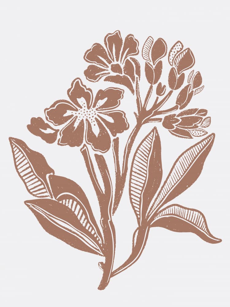 Rustic Floral Illustration by Nikita Jariwala — canvas wall art