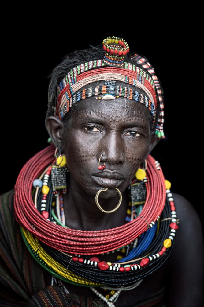 Adorned Tribal Woman by Trevor Cole — canvas wall art