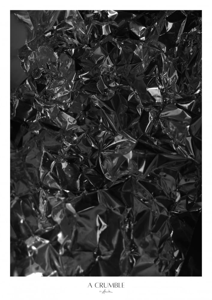 Monochrome Foil Texture by Annika John — canvas wall art