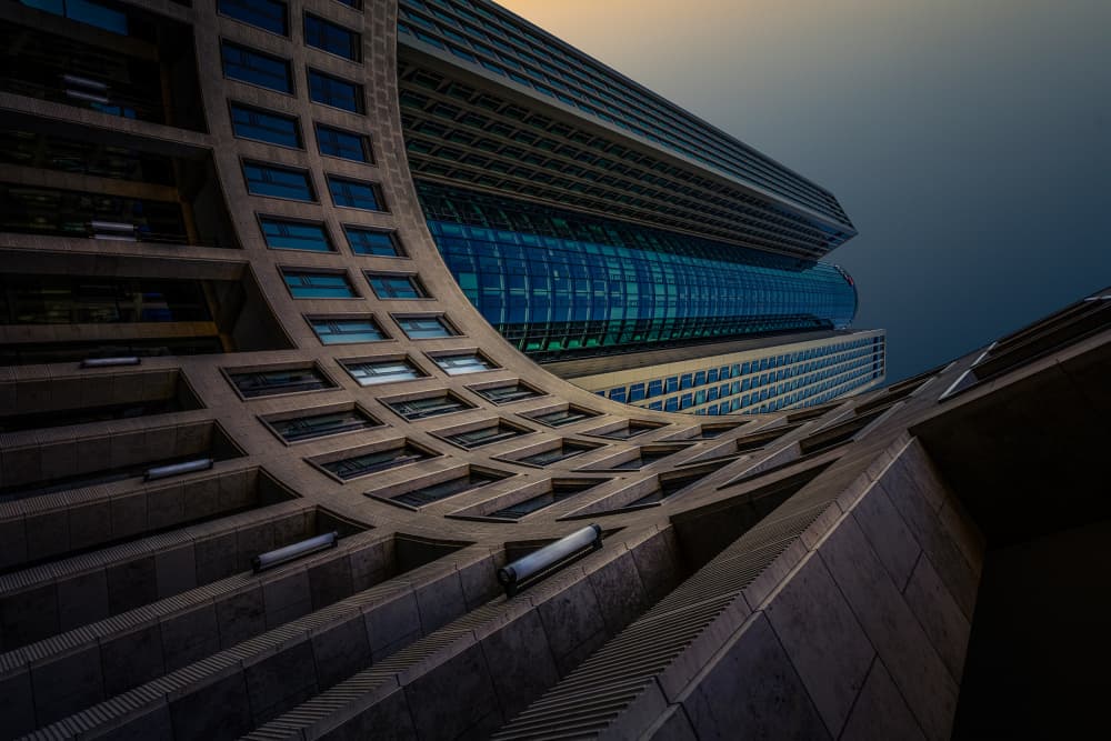 Sleek Urban Curves by Roland Weber — canvas wall art