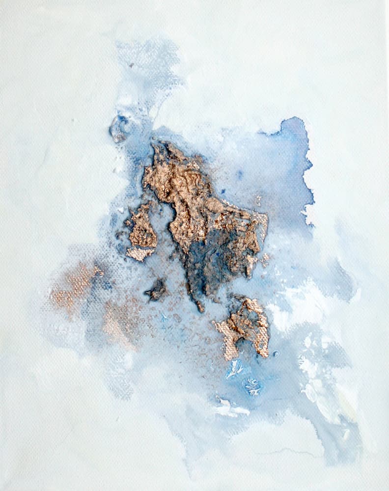 Fluid Gold Texture by Marina Nelson — canvas wall art