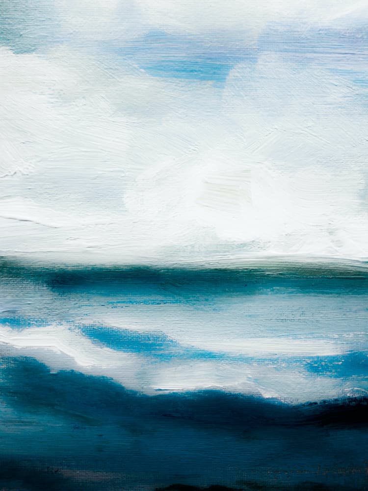Abstract Ocean Horizon by Ejaaz Haniff — canvas wall art