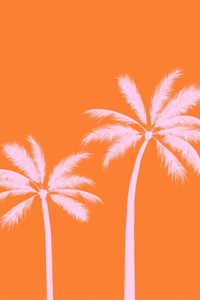 Vibrant Tropical Palms by Karen Menzenbach — canvas wall art