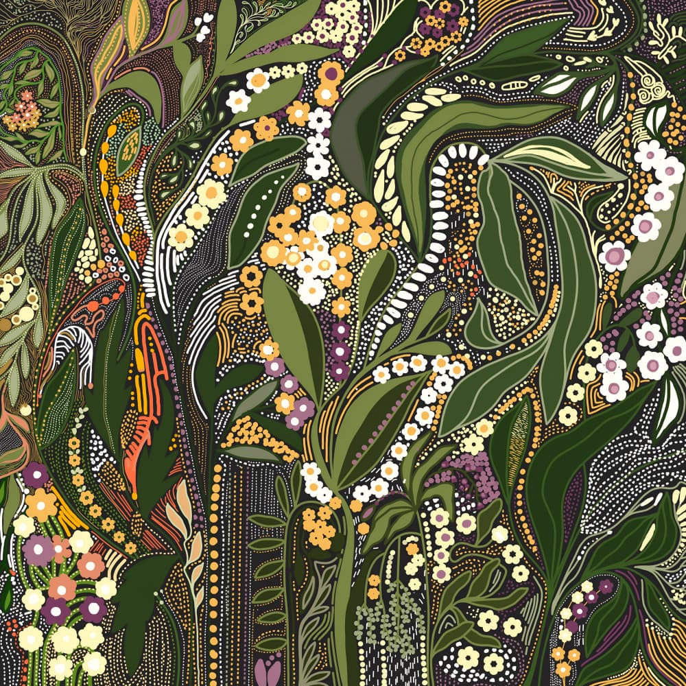 Lush Botanical Garden by Josie George — canvas wall art