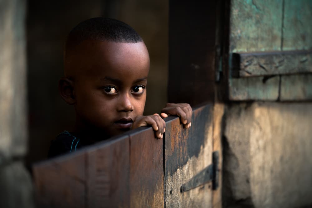 Curious Young Boy by Marco Tagliarino — canvas wall art