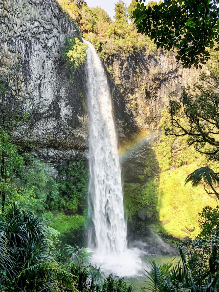 Vibrant Waterfall Rainbow by Martin Blahák — canvas wall art