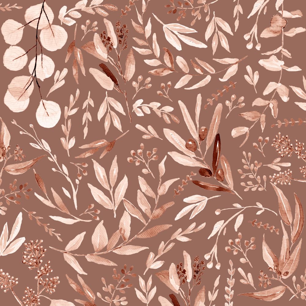 Eucalyptus Leaves Pattern Neutrals by Anis Illustration — canvas wall art