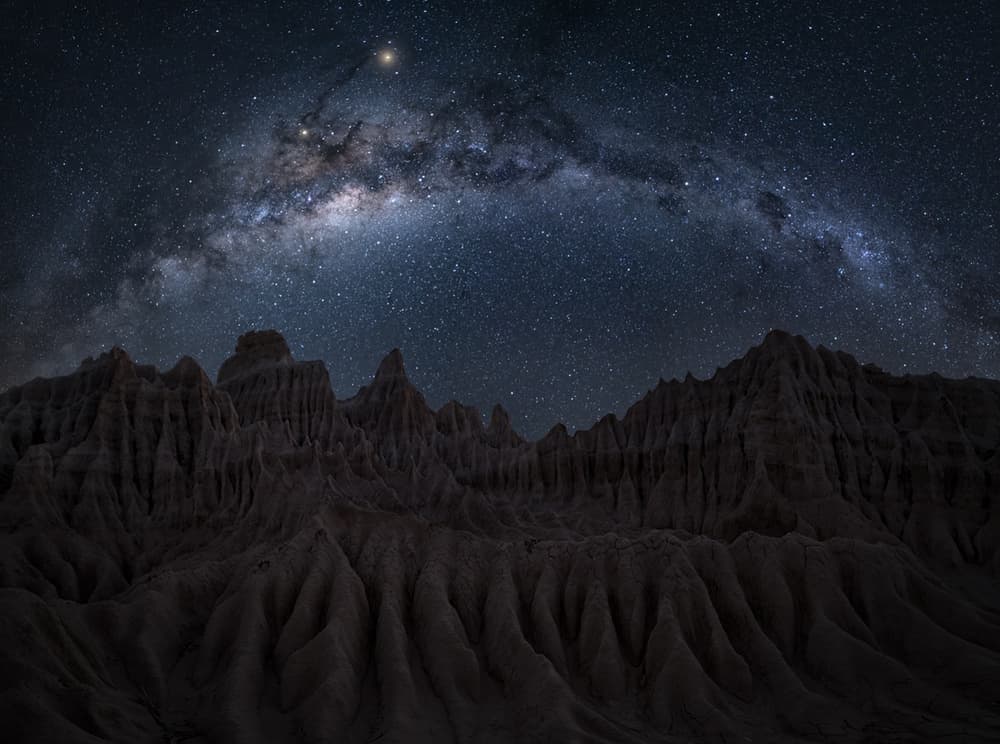 Milky Way Desert Night by Jingshu Zhu — canvas wall art