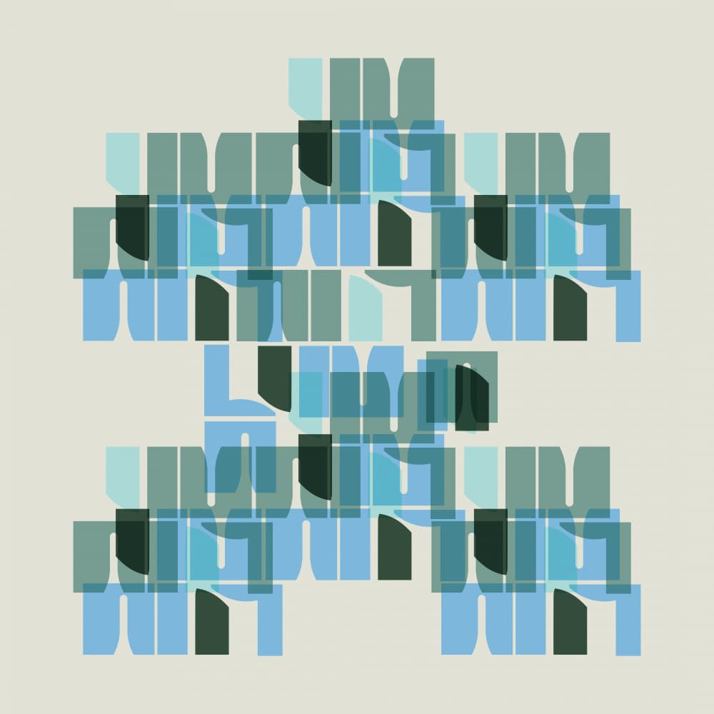 Abstract Layered Blocks by Leigh Bagley — canvas wall art