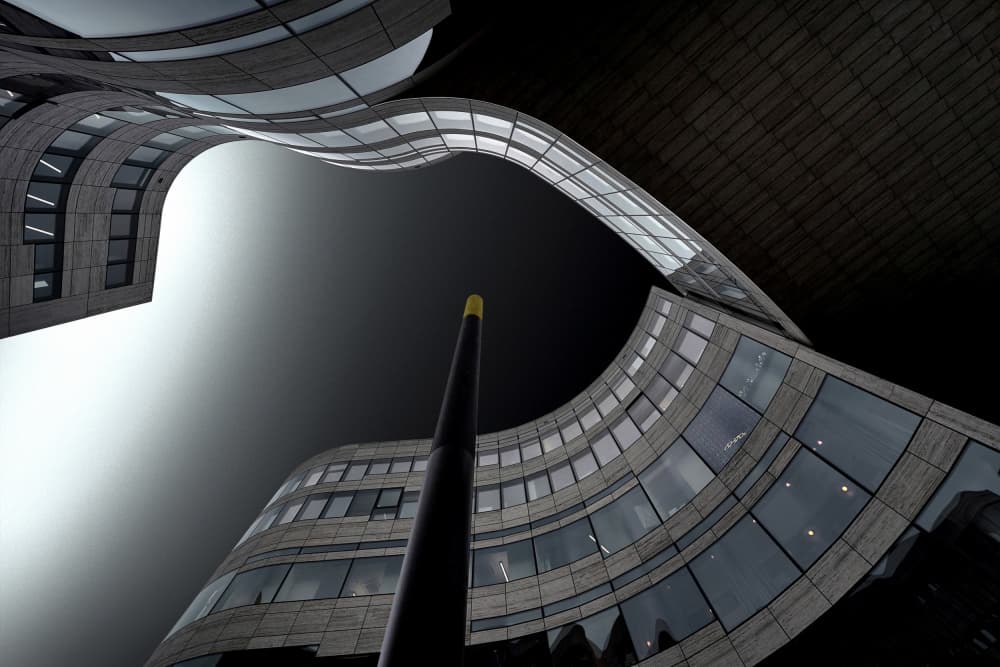 Modern Architectural Curves by Jorge Pimenta — canvas wall art