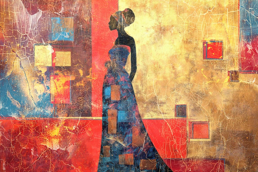 Elegant Abstract Woman by Rafal Kulik — canvas wall art