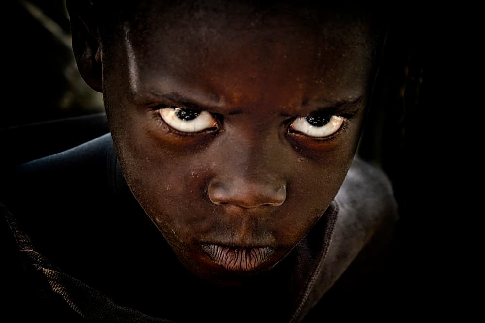 Intense Young Gaze by Elena Molina — canvas wall art