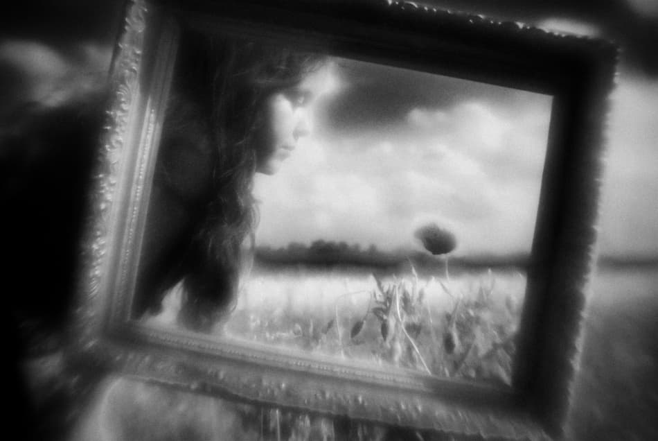 Dreamy Framed Woman by Codrin Lupei — canvas wall art