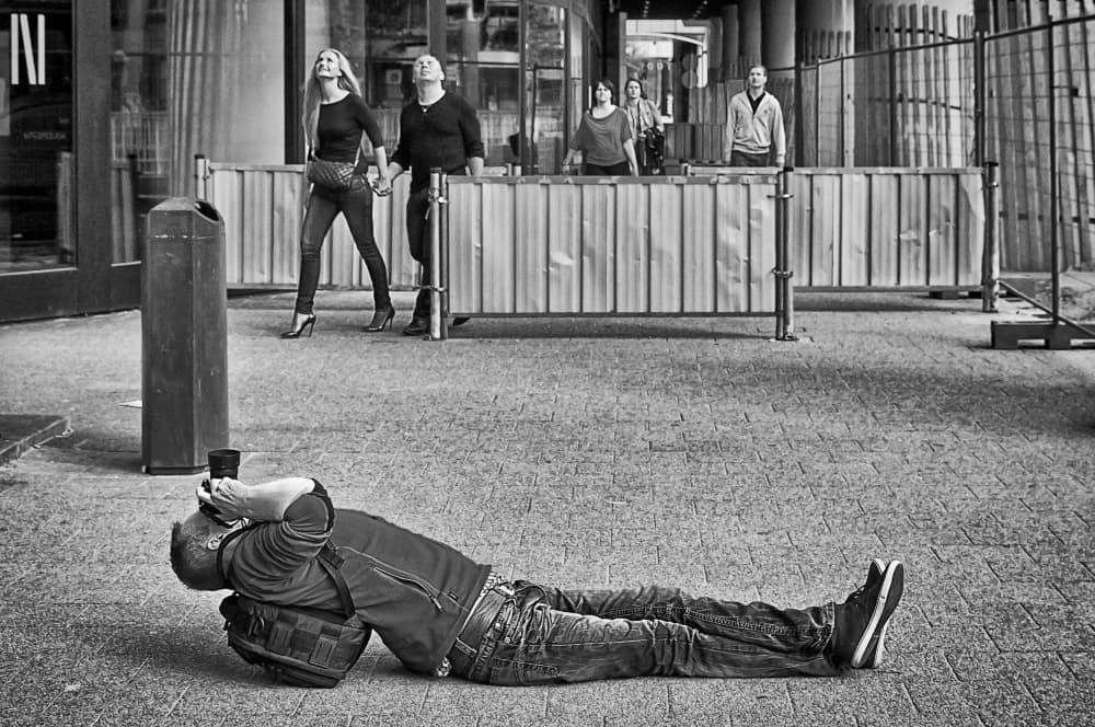 Street Photographer's Perspective by Henk van Maastricht — canvas wall art