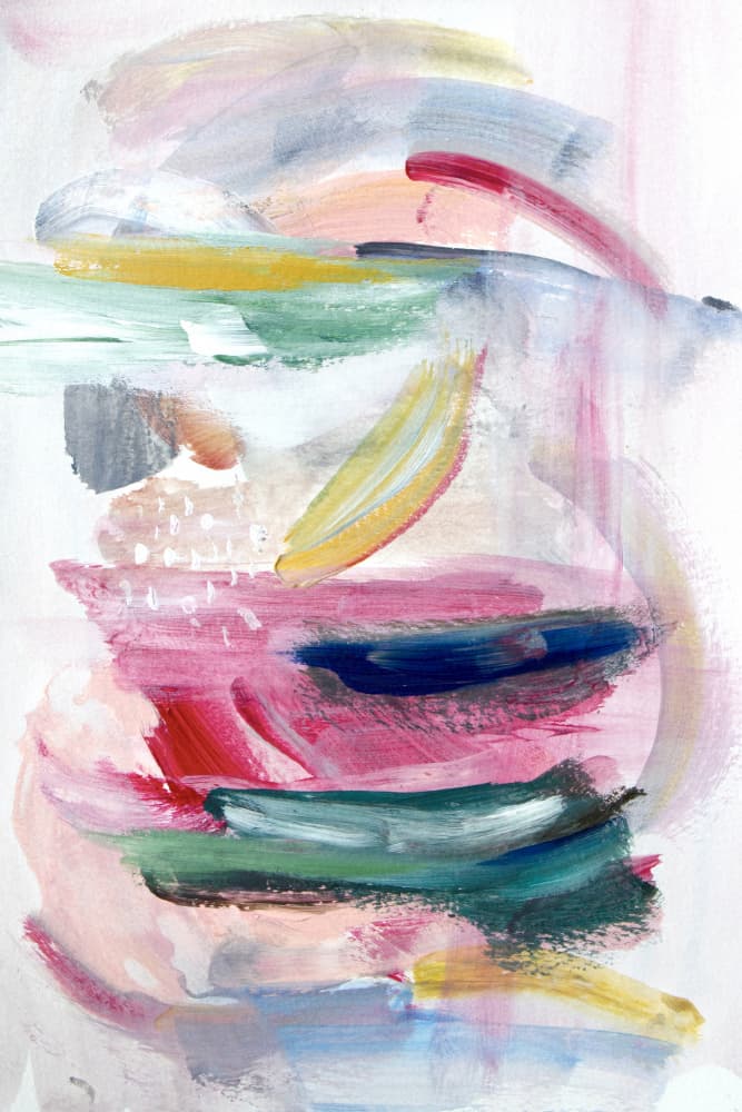 Vibrant Abstract Strokes by Gemma Bardot — canvas wall art