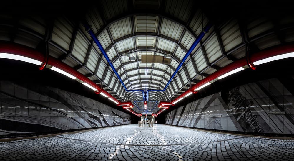 Modern Subway Station by Jörg Vollrath — canvas wall art