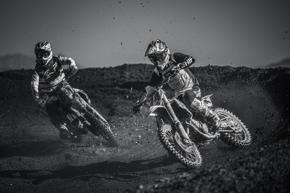 Motocross Race Action by Takumi Ikeda — canvas wall art