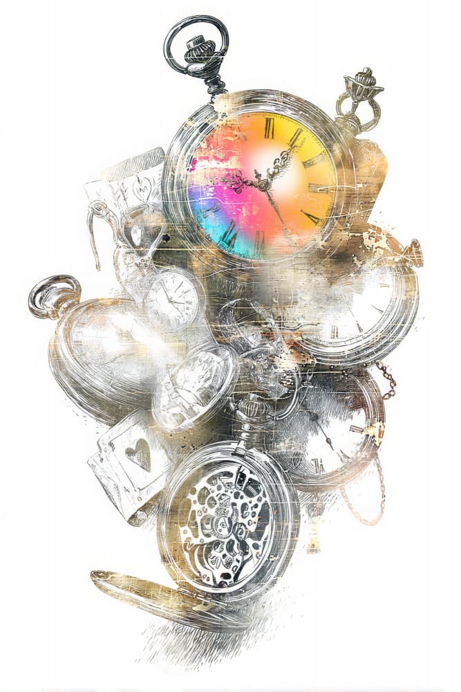 Whimsical Pocket Watches by Rafal Kulik — canvas wall art