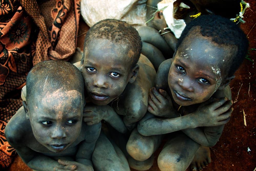 African Children's Gaze by Trevor Cole — canvas wall art