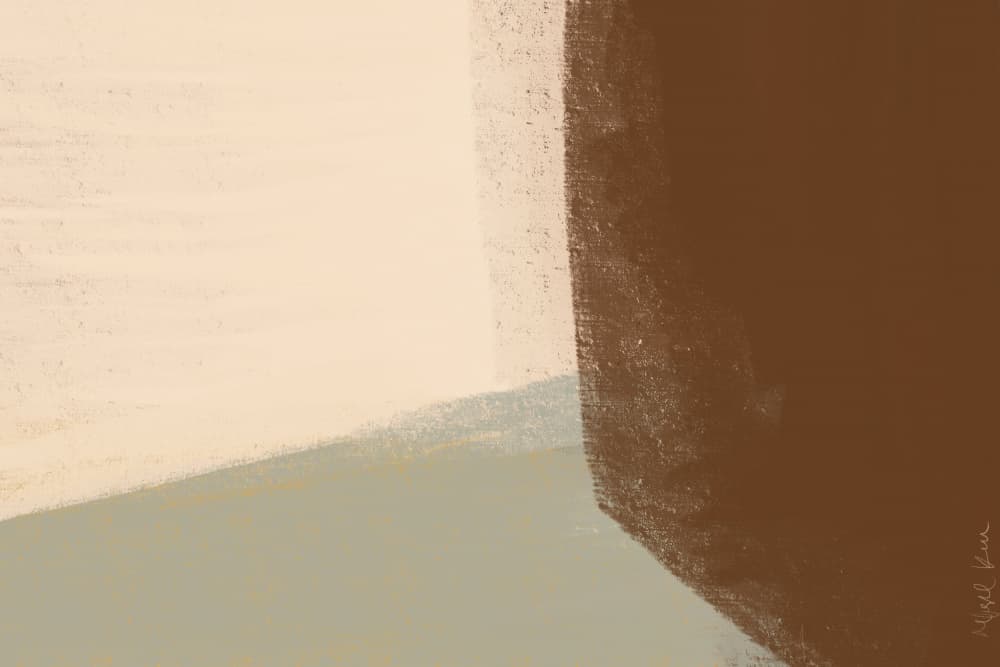 Earthy Abstract Shapes by Nilesh Kulkarni — canvas wall art