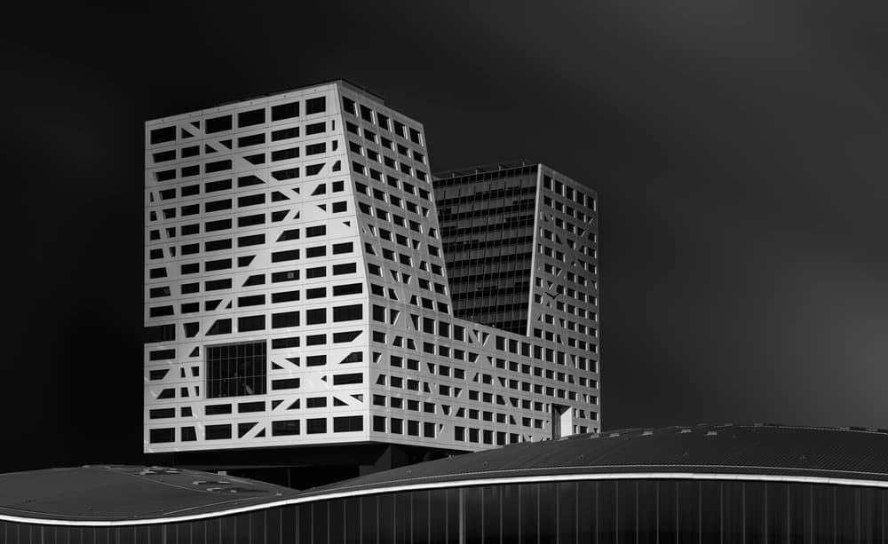 Modern Geometric Architecture by Greetje van Son — canvas wall art