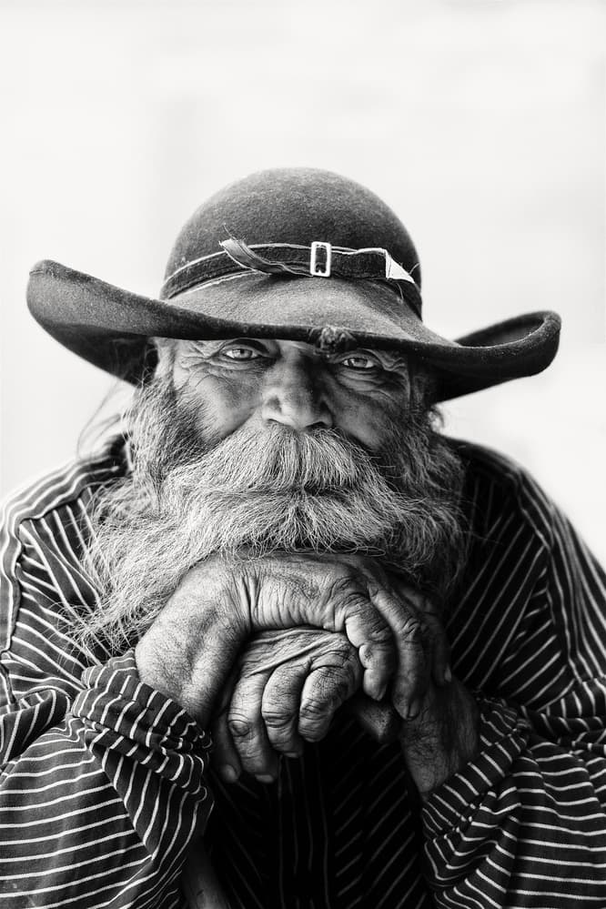 Wise Bearded Man by Trevor Cole — canvas wall art