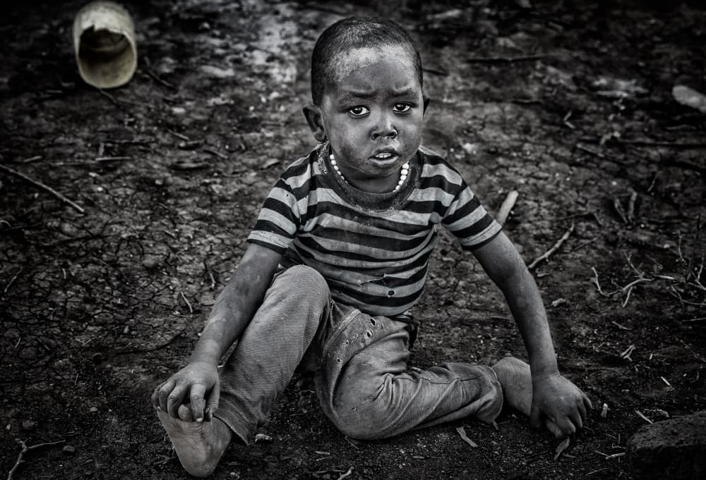 Young Child's Gaze by Joxe Inazio Kuesta Garmendia — canvas wall art