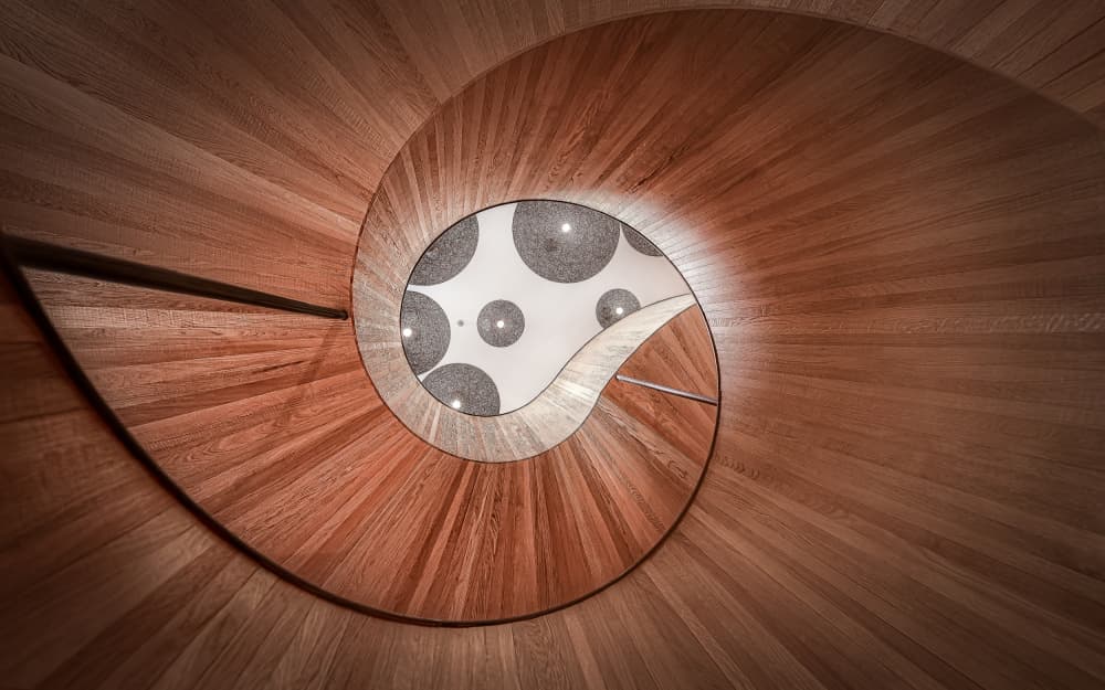 Modern Spiral Staircase by Nichole Chen — canvas wall art