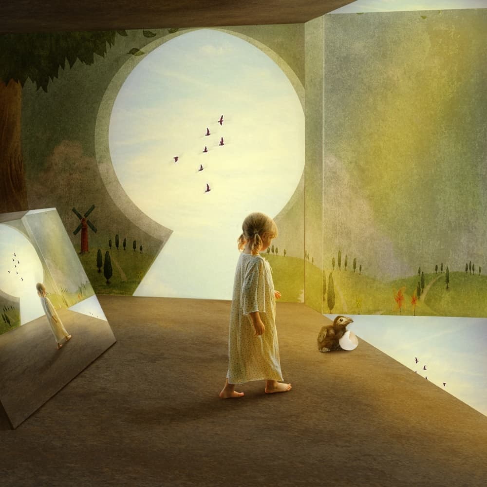 Keyhole Dream World by Svetlana Melik-Nubarova — canvas wall art