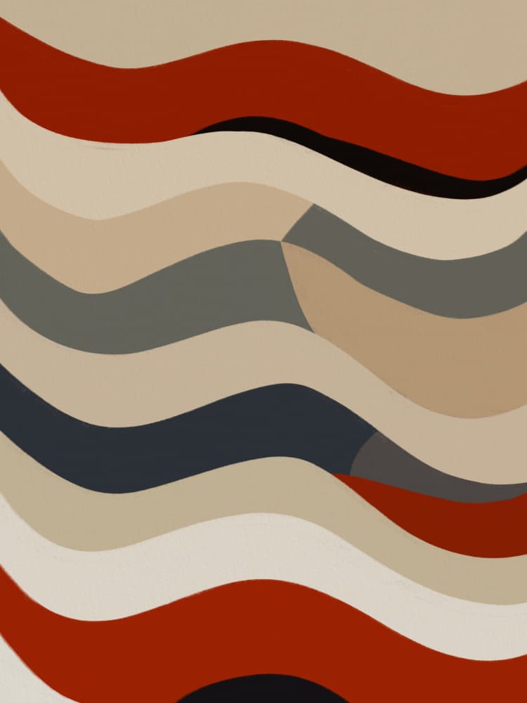 Rhythmic Color Waves by Little Dean — canvas wall art