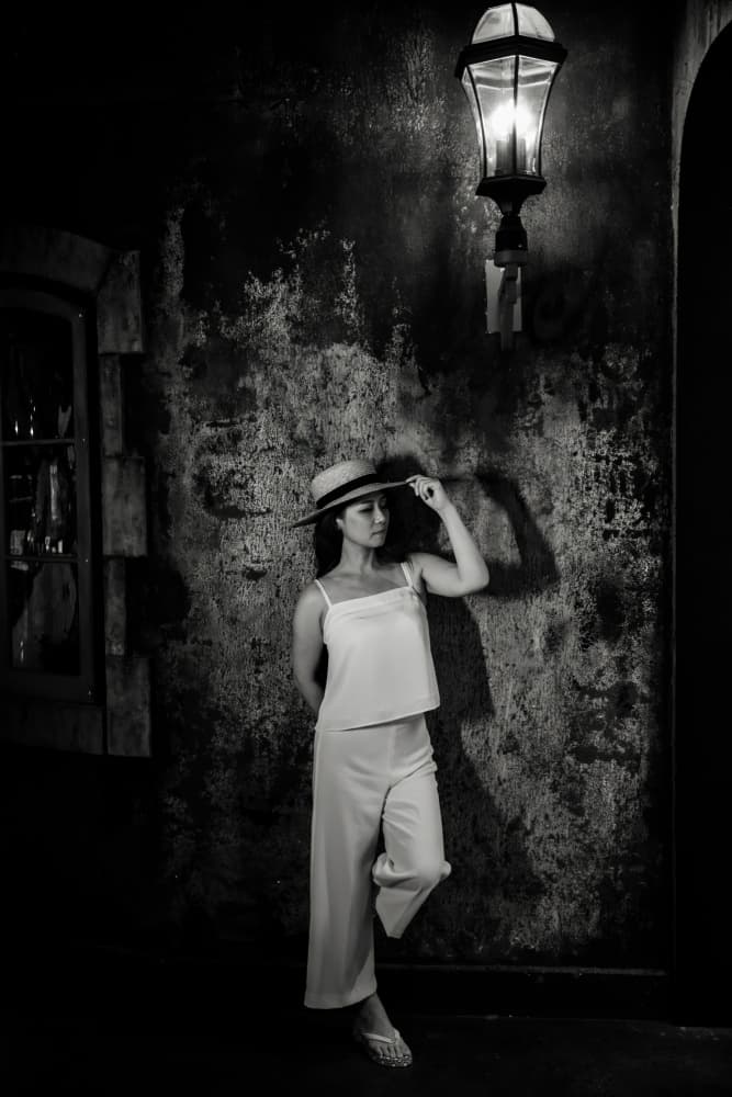 Woman by Lantern Light by Jeff Wang — canvas wall art