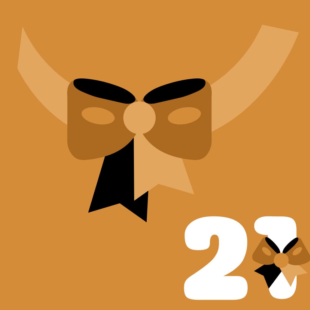 Festive Bow Number 23 by Marika Barsrsind β canvas wall art