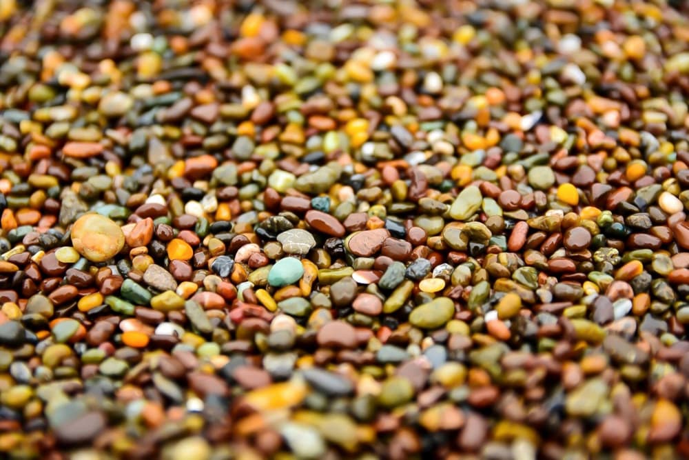 Vibrant Wet Pebbles by Del Mundo Imagery — canvas wall art
